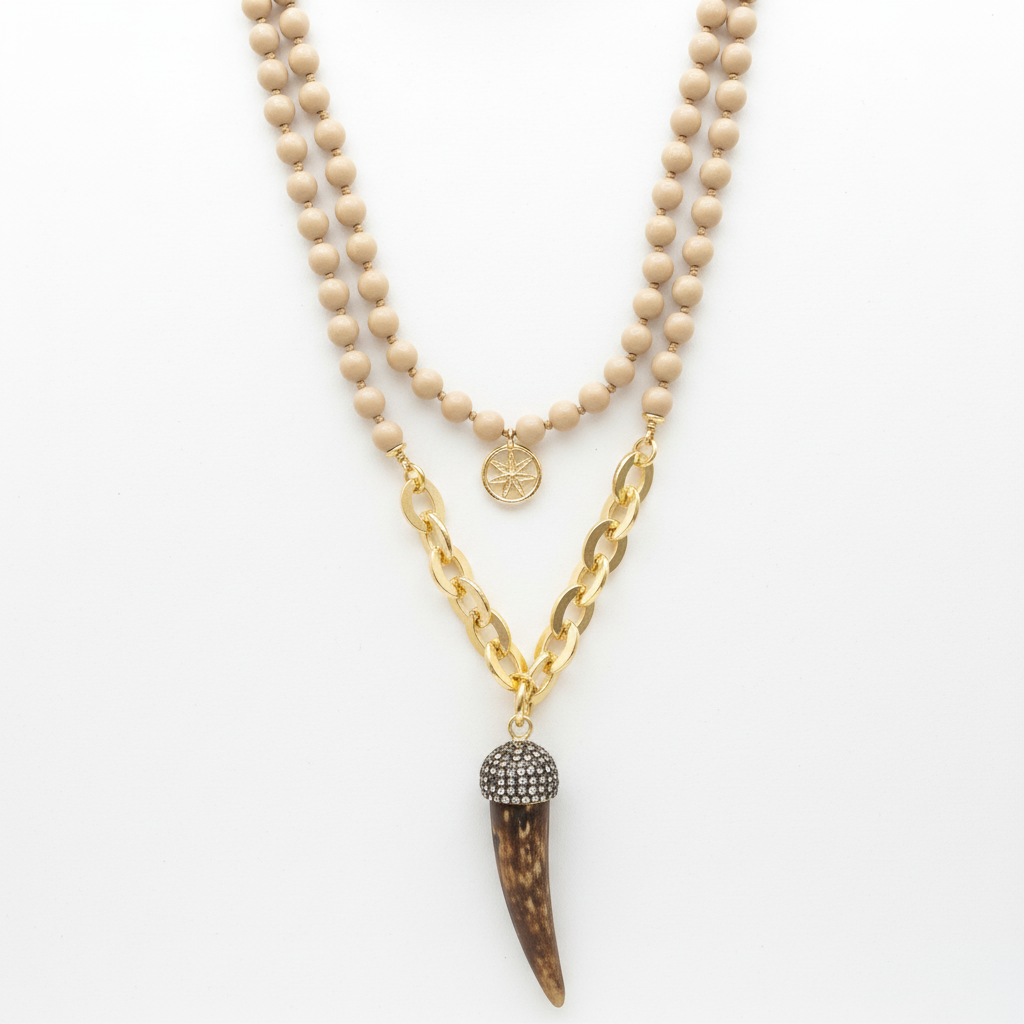 Collar con fondo blanco