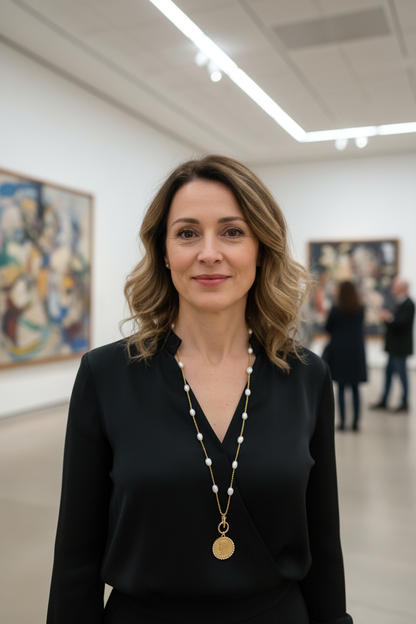 Mujer galería realista